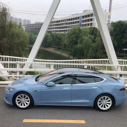 Glossy Cystal Haze Blue Vinyl Car Wrap
