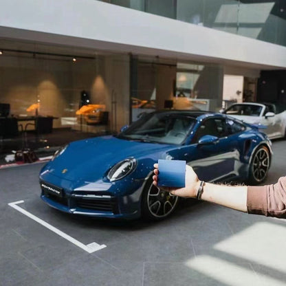 Gloss Porsche Deep Blue Auto Vinyl Wrap