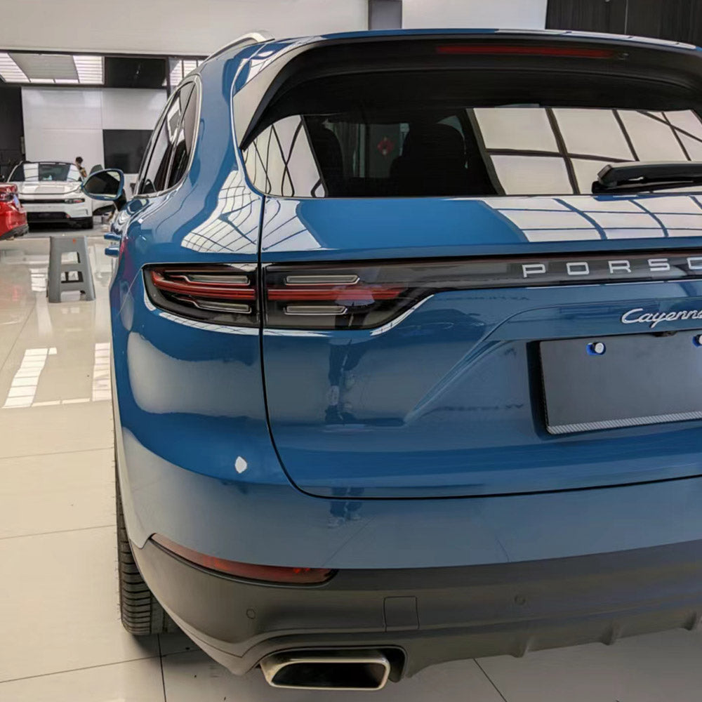 Gloss Porsche Deep Blue Auto Vinyl Wrap