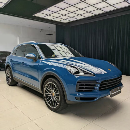 Gloss Porsche Deep Blue Auto Vinyl Wrap