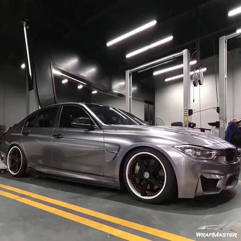 Gloss Metallic Titanium Iron Vinyl Wrap