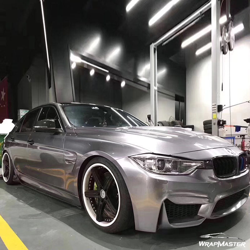 Gloss Metallic Titanium Iron Vinyl Wrap