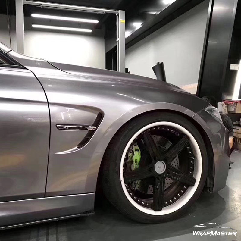 Gloss Metallic Titanium Iron Vinyl Wrap