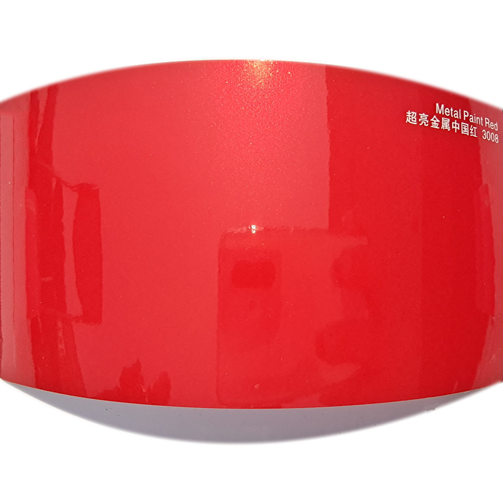 Gloss Metallic Red Vinyl Wrap Sheets