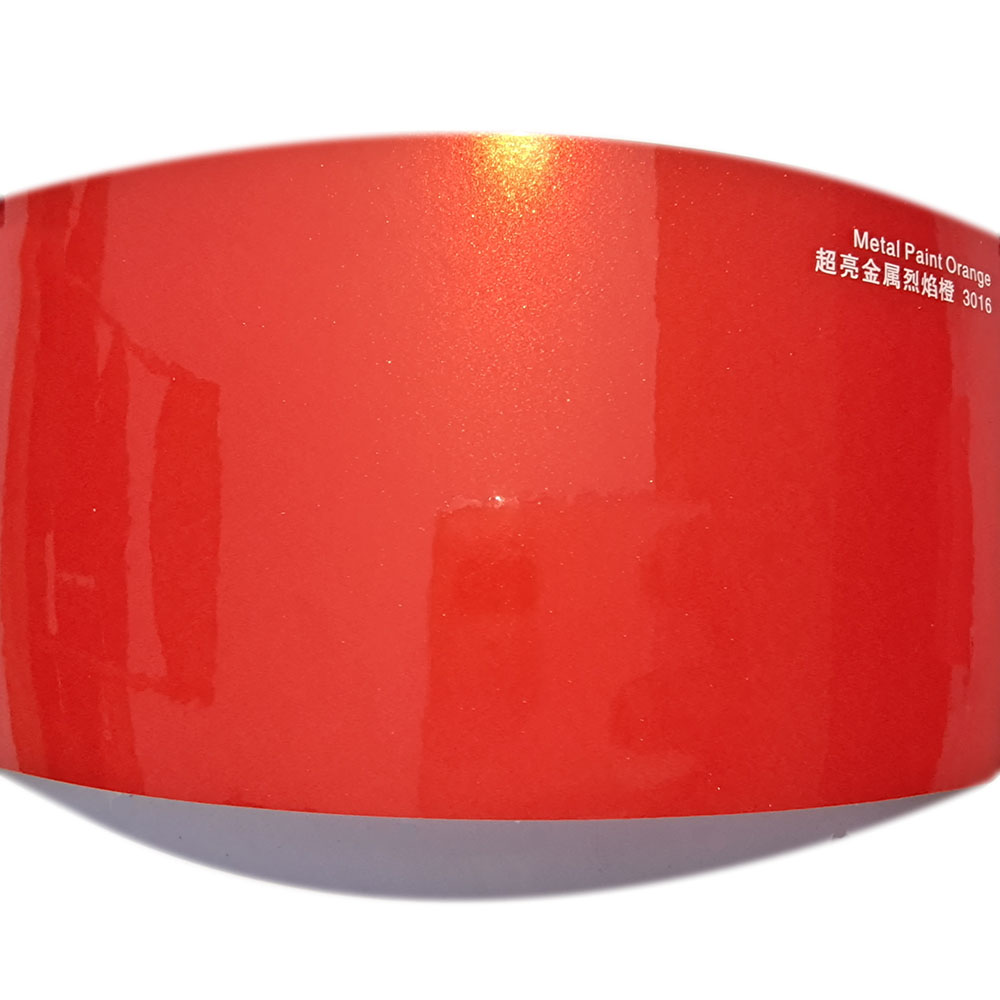 Gloss Metallic Orange Car Wrap