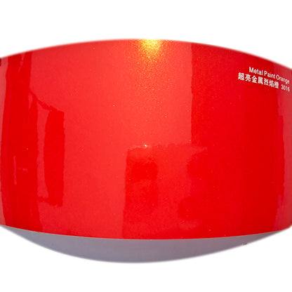 Gloss Metallic Orange Car Wrap