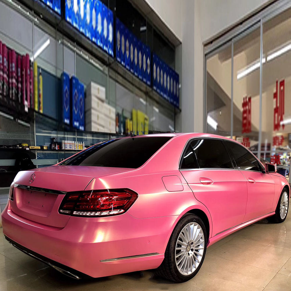 Satin Pink Wrap Metallic Vinyl