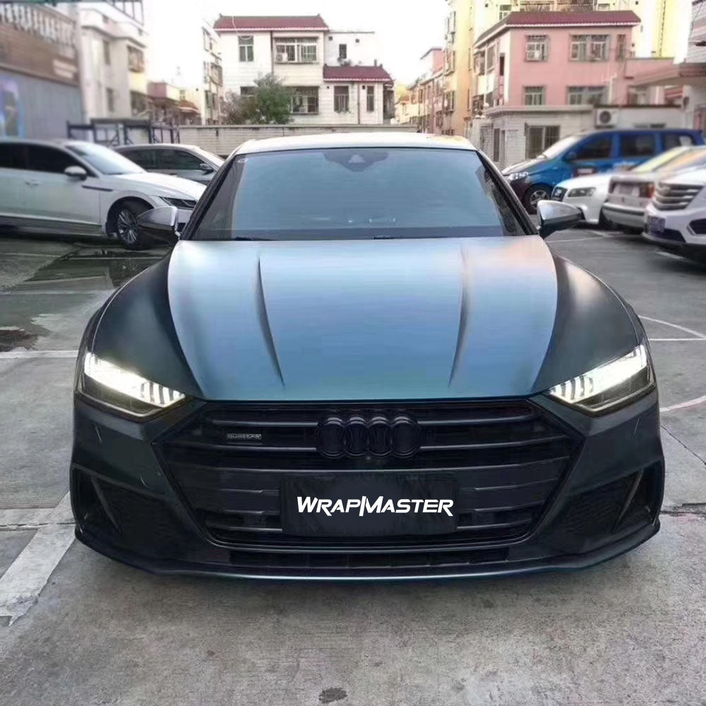 Satin Metallic Green Vinyl Wrap