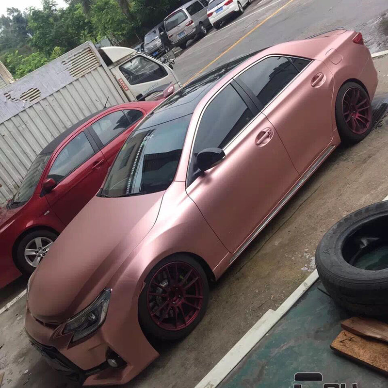Satin Metallic Pearl Car Wrap