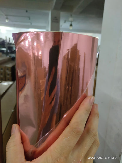 Super Mirror Chrome Rose Gold High Stretch Vinyl Wrap