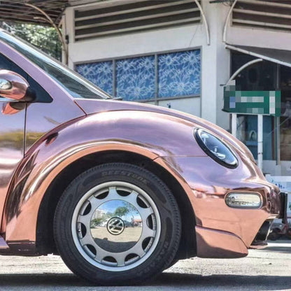Super Mirror Chrome Rose Gold High Stretch Vinyl Wrap