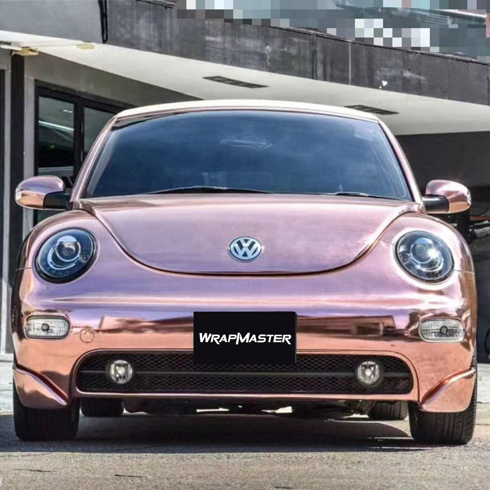 Super Mirror Chrome Rose Gold High Stretch Vinyl Wrap