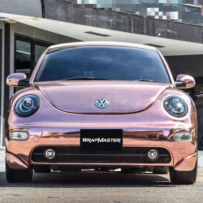Super Mirror Chrome Rose Gold High Stretch Vinyl Wrap