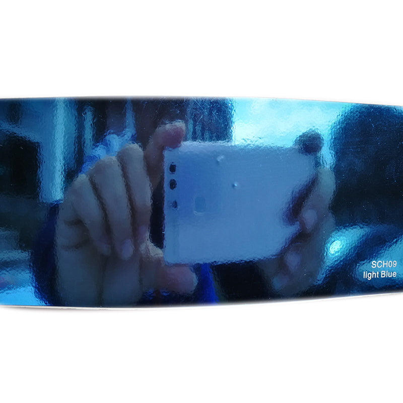 High Stretch Mirror Blue Chrome Vinyl Wrap