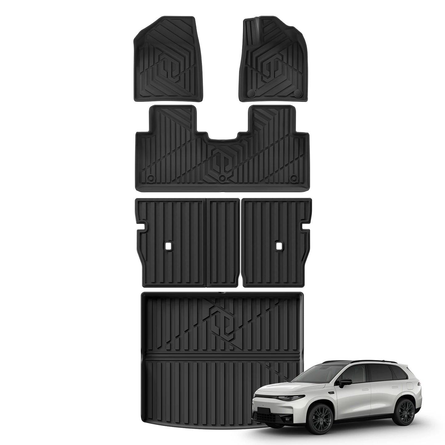 Custom TPE All-Weather Floor Mats for 2024-2025 Leapmotor C10 (Right-Hand Drive)