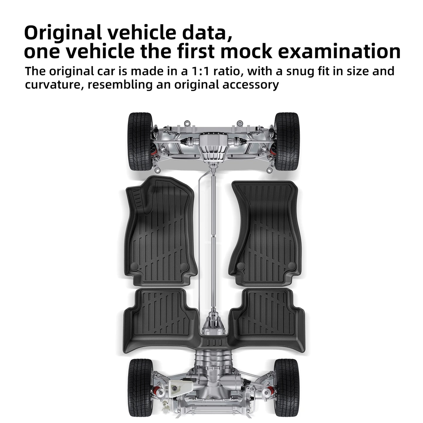 Custom TPE All-Weather Floor Mats for 2024-2026 Chevrolet Trax with Cargo Liner (Left-Hand Drive)