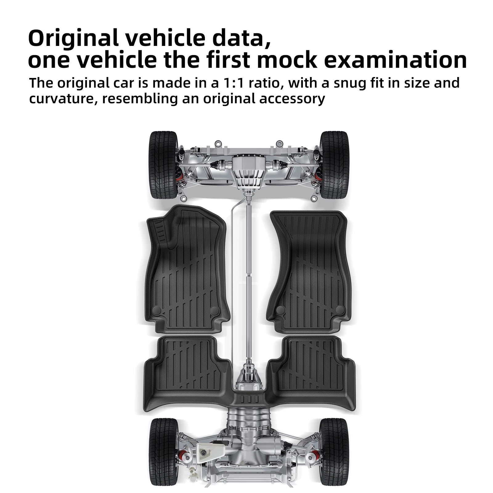 Custom TPE All-Weather Floor Mats for 2024-2026 Chevrolet Trax with Cargo Liner (Left-Hand Drive)