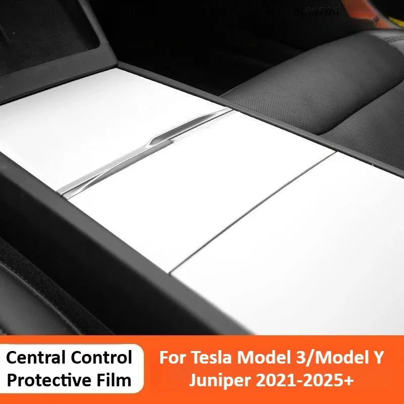 Central Control Protective Film for Tesla Model 3/Model Y Juniper Silicone Pad Electrostatic Panel Sticker Decor Car Accessories