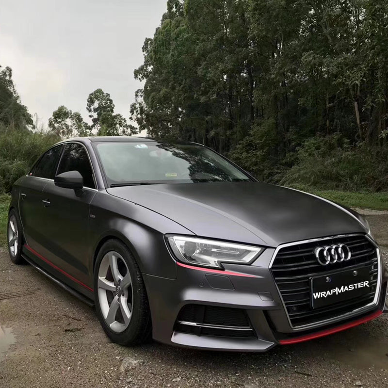 Satin Grey Wrap Metallic Car