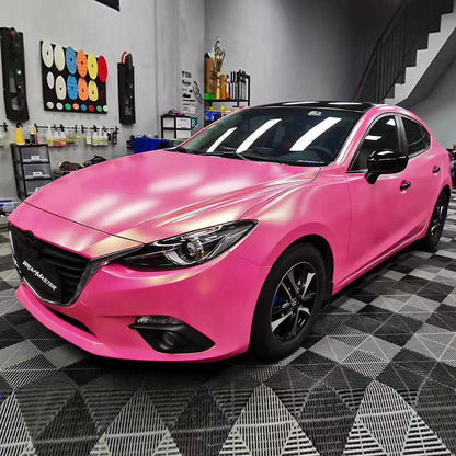 Satin Pink Wrap Metallic Vinyl