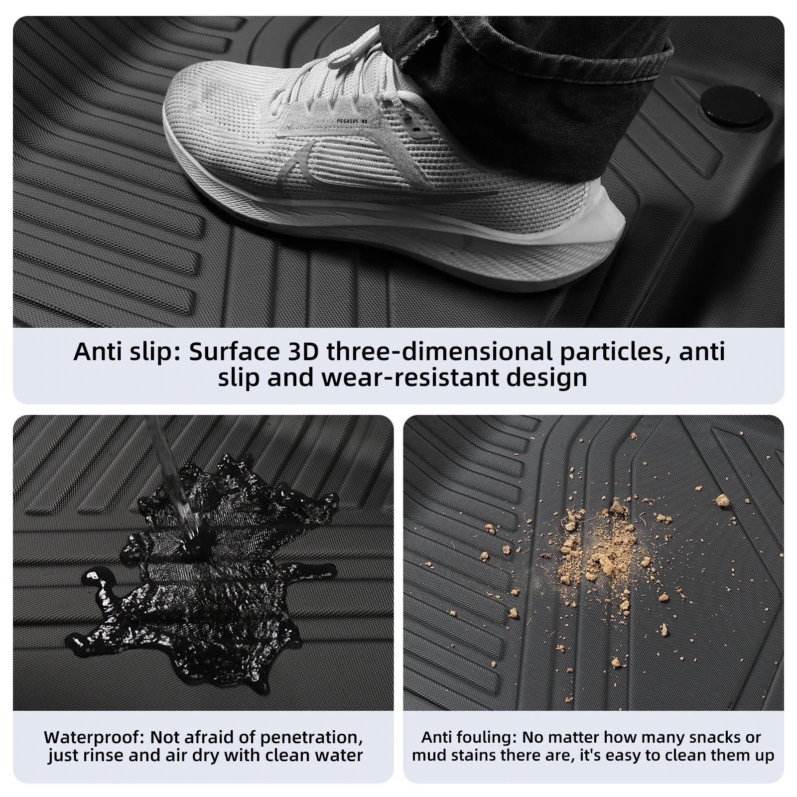 Custom TPE All-Weather Floor Mats for 2023-2026 BMW X1 (EU Version, Left-Hand Drive)