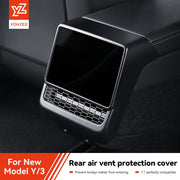 YZ For Tesla Model 3/Y Highland Juniper Rear Center Console Air Outlet Cover Vent Outlet Dust Cover Car Styling Accessories