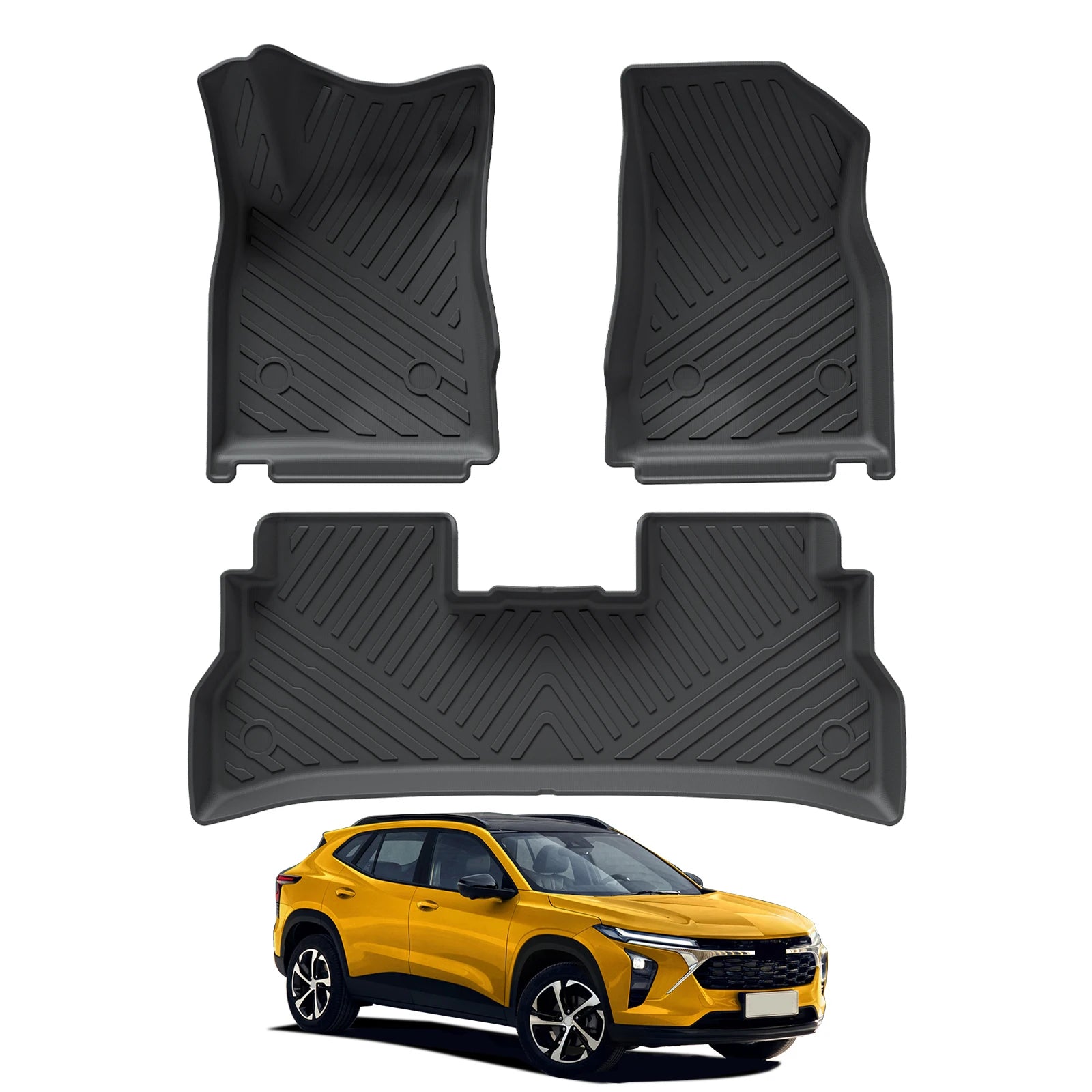 Custom TPE All-Weather Floor Mats for 2024-2026 Chevrolet Trax with Cargo Liner (Left-Hand Drive)