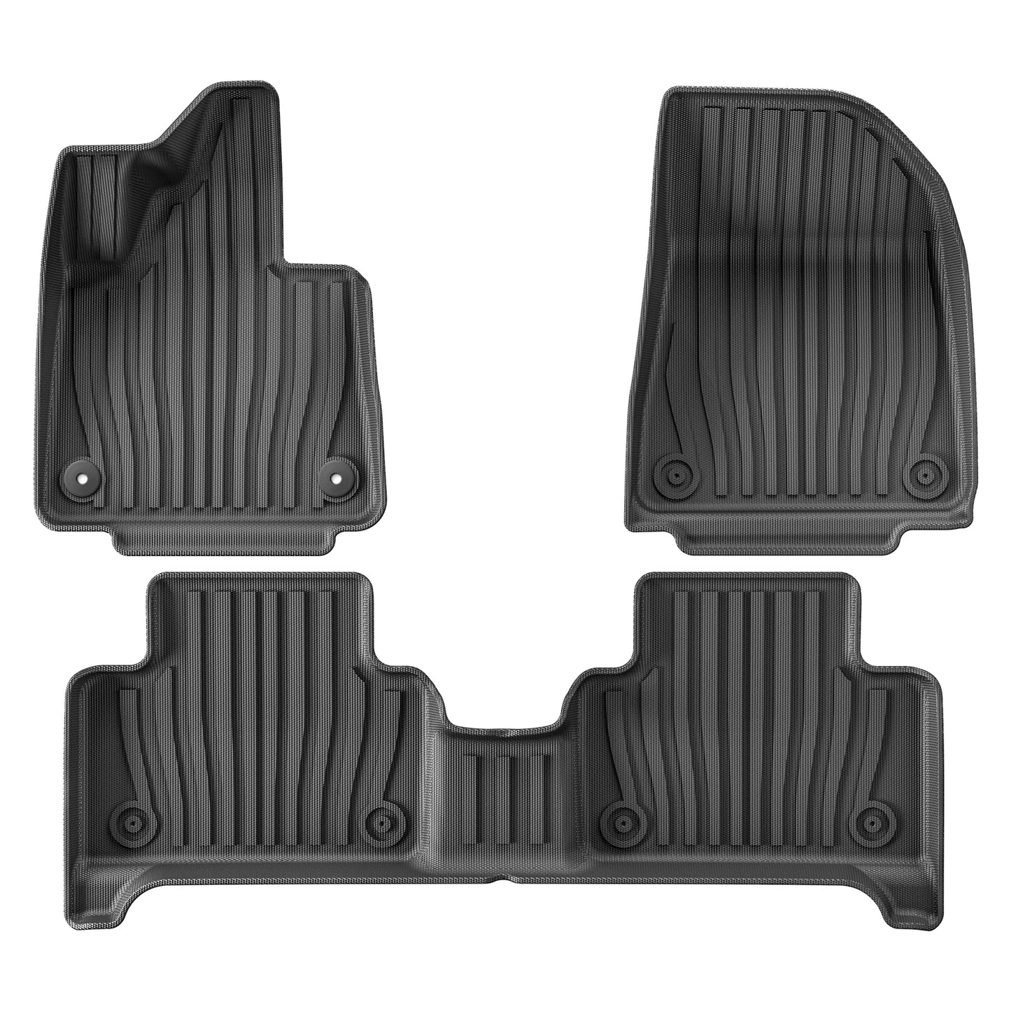 Custom TPE All-Weather Floor Mats for 2024-2026 Volvo EX30 with Cargo Liner