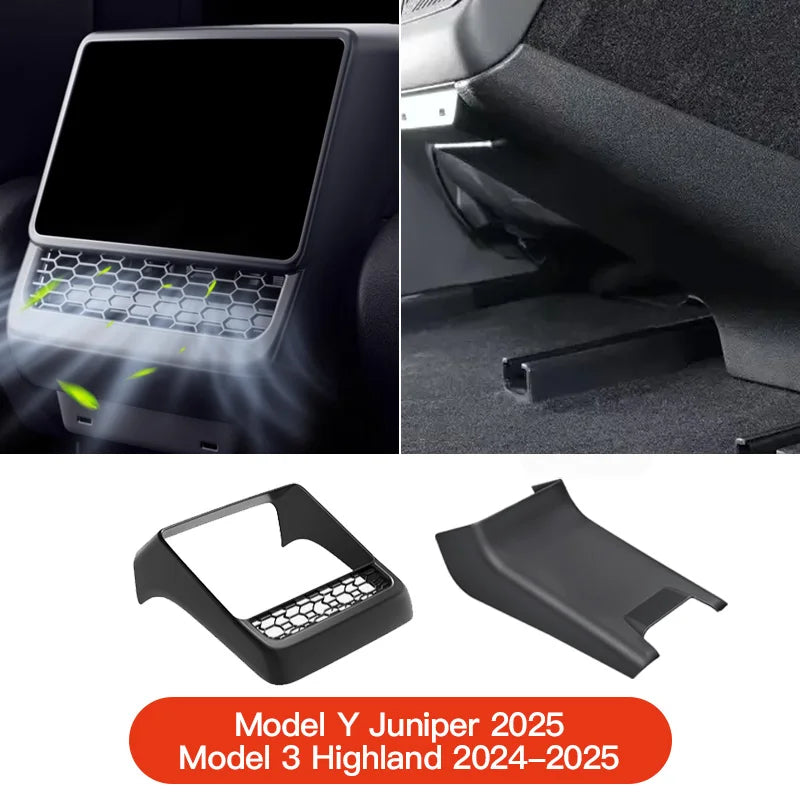 YZ For Tesla Model 3/Y Highland Juniper Rear Center Console Air Outlet Cover Vent Outlet Dust Cover Car Styling Accessories