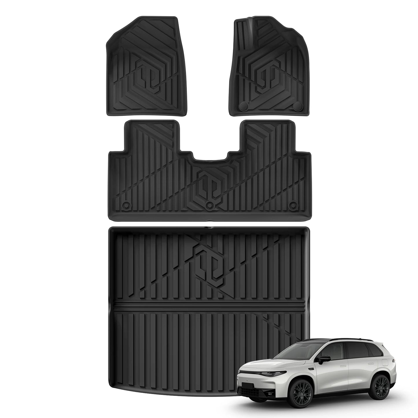 Custom TPE All-Weather Floor Mats for 2024-2025 Leapmotor C10 (Right-Hand Drive)