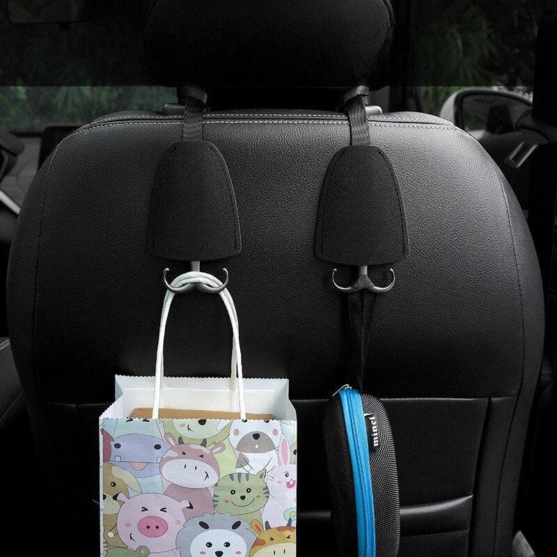 Universal Car Headrest Hooks, 2-Piece