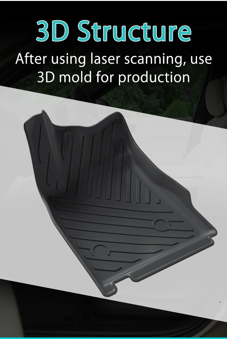 Custom TPE All-Weather Floor Mats for 2024-2026 Chevrolet Trax with Cargo Liner (Left-Hand Drive)
