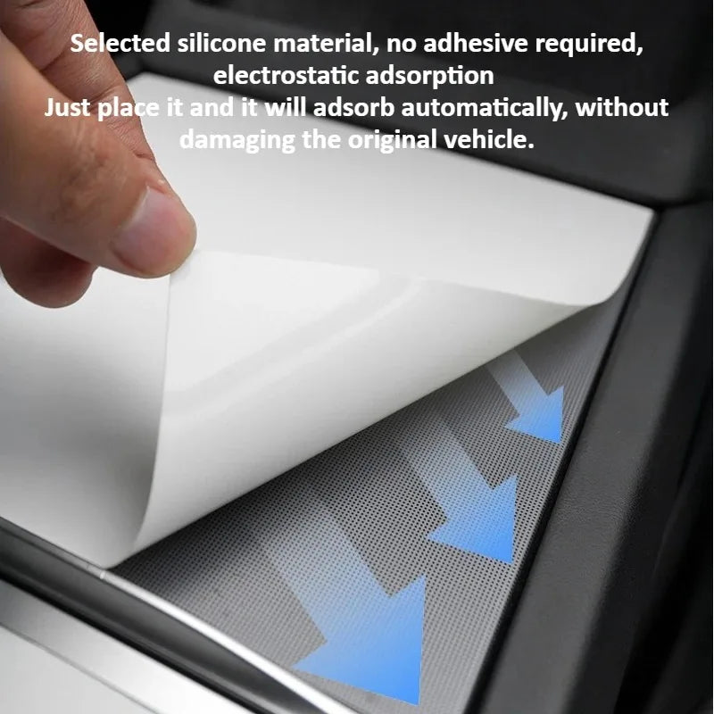 Central Control Protective Film for Tesla Model 3/Model Y Juniper Silicone Pad Electrostatic Panel Sticker Decor Car Accessories