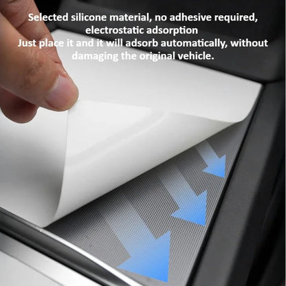 Central Control Protective Film for Tesla Model 3/Model Y Juniper Silicone Pad Electrostatic Panel Sticker Decor Car Accessories