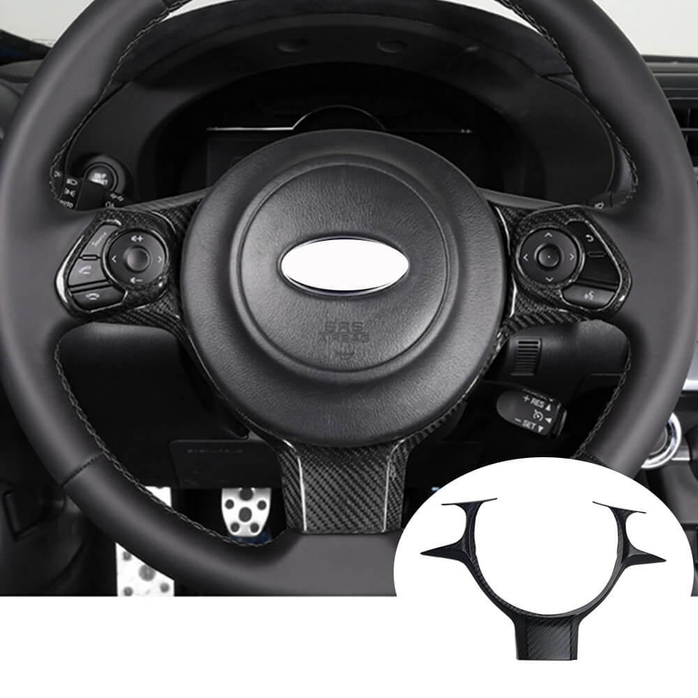 Subaru BRZ Toyota GT86 Steering wheel patch Interior parts Dry Carbon Fiber