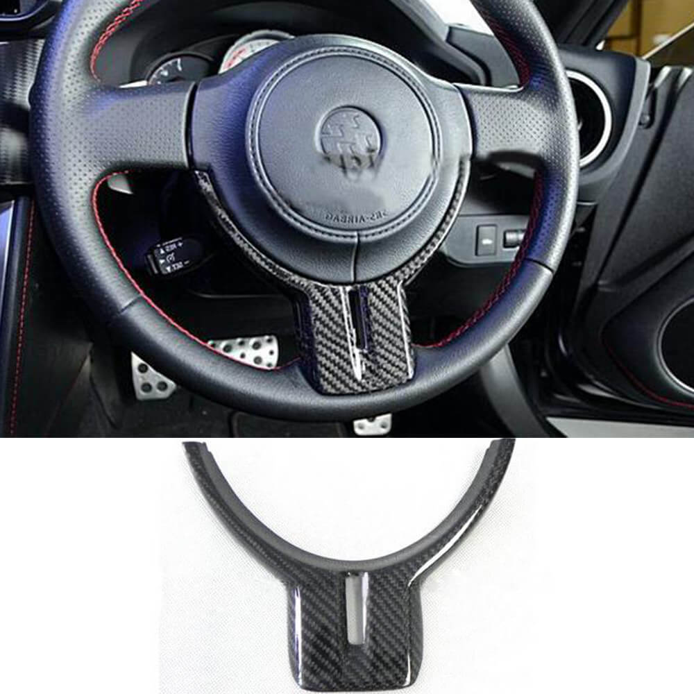 Subaru BRZ Toyota GT86 FT86 Scion FR-S Steering Wheel Covers Carbon Fiber