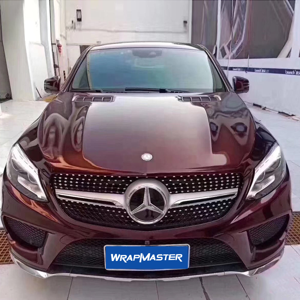 Glossy Metallic Black Rose Wrap
