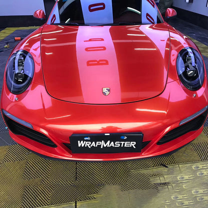 Gloss Metallic Red Vinyl Wrap Sheets