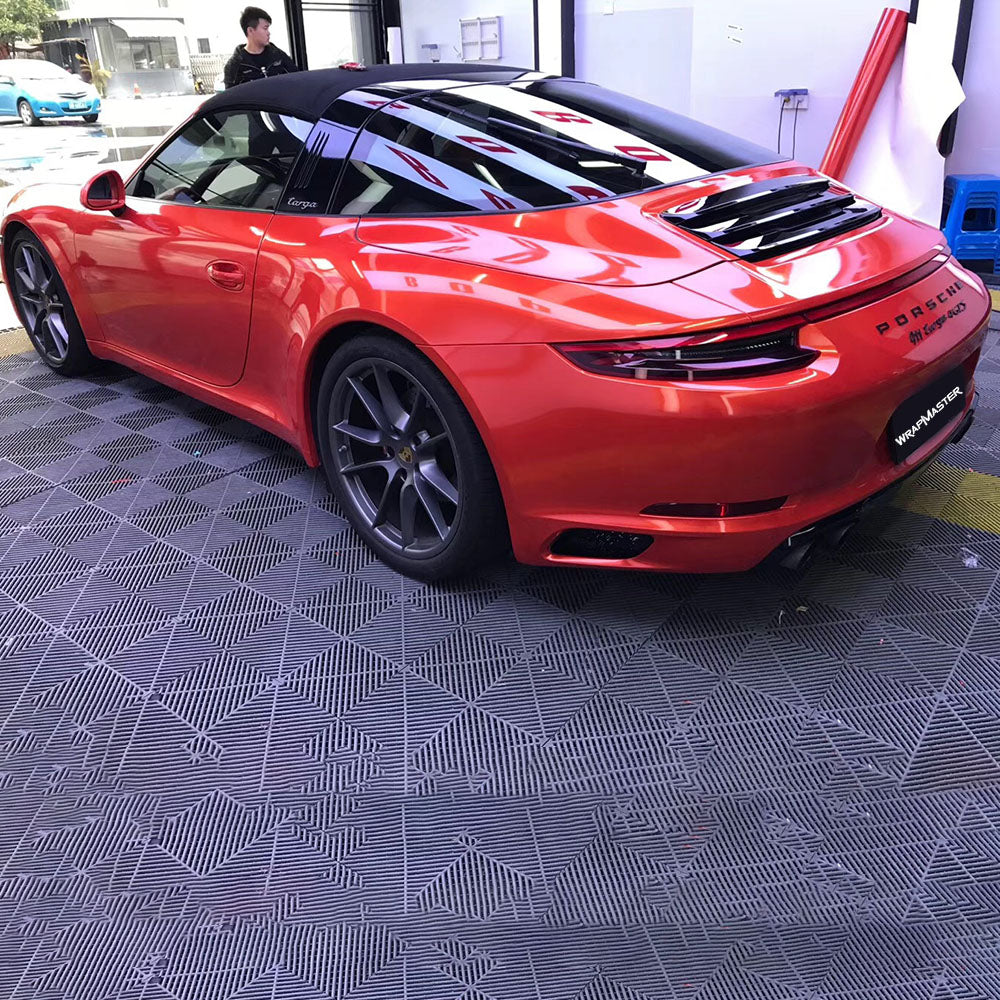 Gloss Metallic Red Vinyl Wrap Sheets