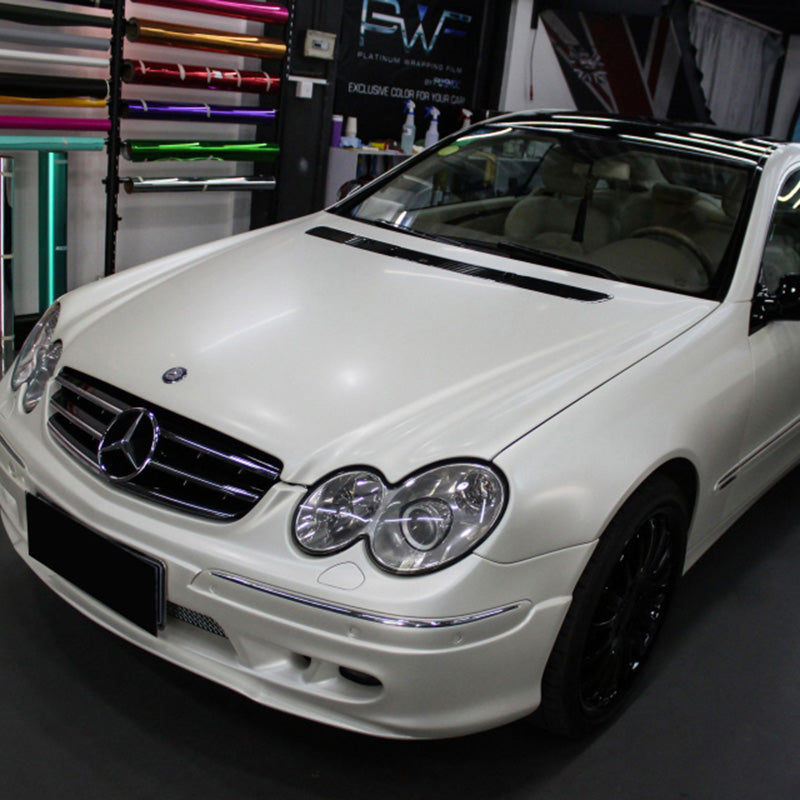 Matte Ceramics White Car Wrap (PET Liner)