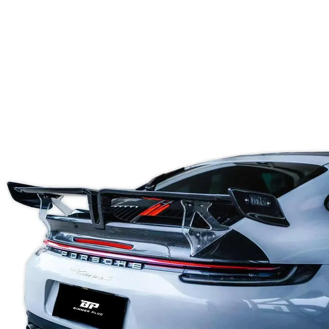 TA Style Carbon Fiber Rear Wing - Porsche 992.1 911 Carrera & Carrera S