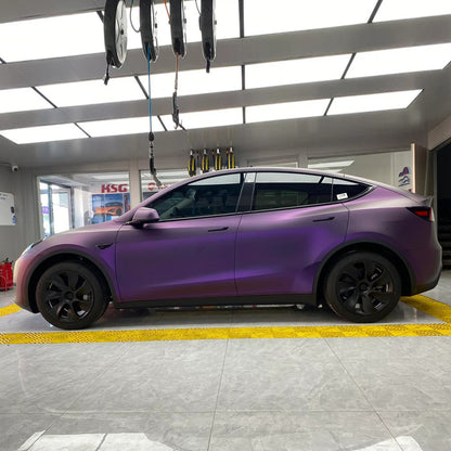 Satin Black Pinot Purple Color TPU PPF