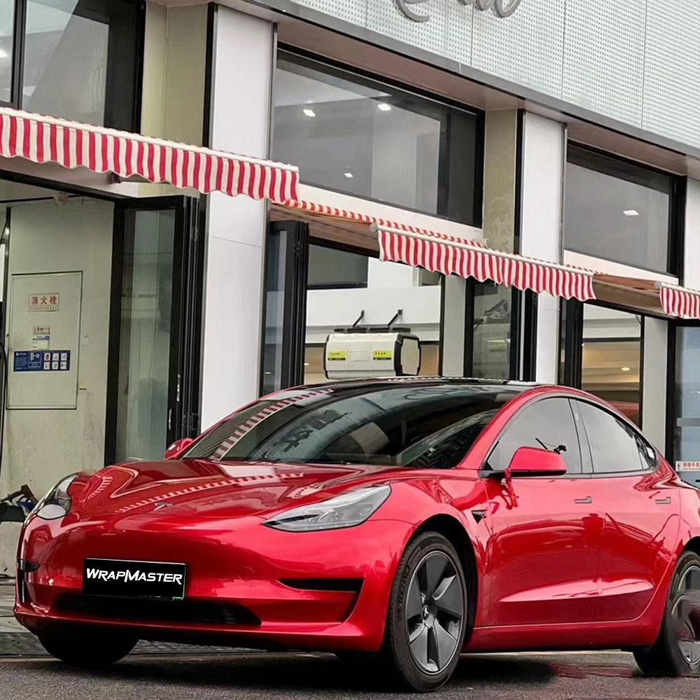 Color TPU Paint Protection Film Metallic Soul Red PPF