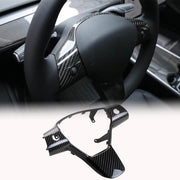 Tesla Model 3 2017-2021 Steering Wheel Covers Carbon Fiber
