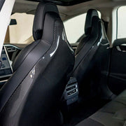 Tesla Model S 2012-2020 Front Seatback Cover Carbon Fiber