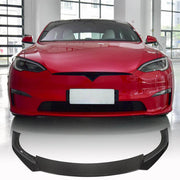 Tesla Model S 2021-2023 Front Bumper Lip Carbon Fiber