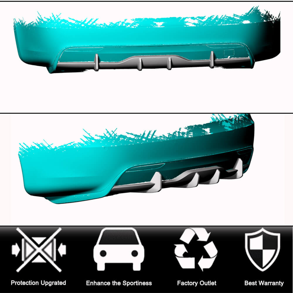 Tesla Model S Plaid 2021-2024 Rear Bumper Diffuser Lip Carbon Fiber
