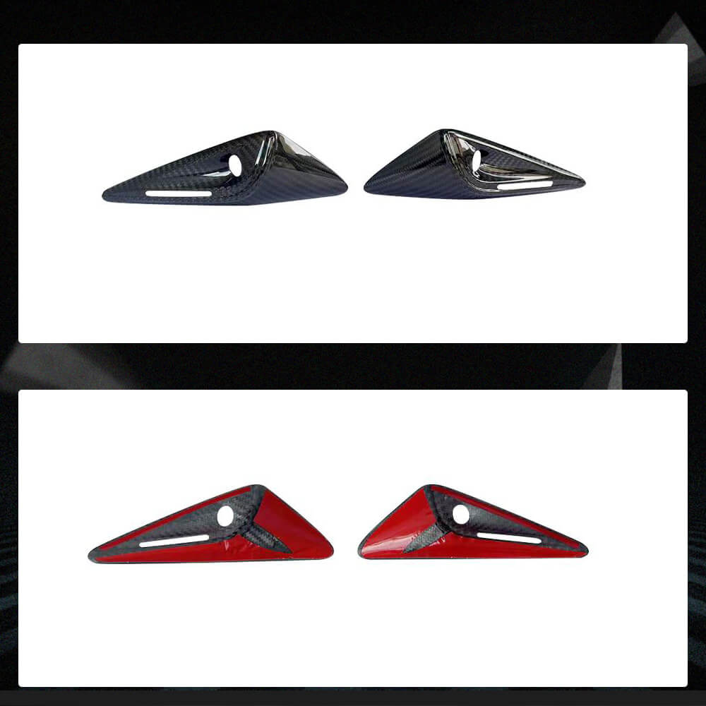 Tesla Model X 2021+ Side Air Fender Vents  Dry Carbon Fiber