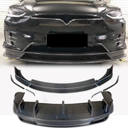 Tesla Model X 2016-2020 Front Bumper Lip Rear Bumper Diffuser Carbon Fiber