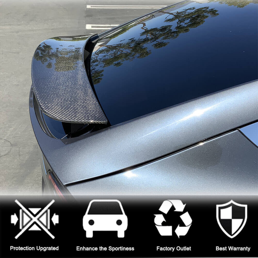 Tesla Model X 2016-2023 Rear Trunk Spoiler Carbon Fiber
